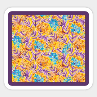 Colorful Yellow Hydrangea Sticker